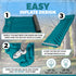 Inflatable Camping Sleeping Pad, Thick 4 Inch Ultralight Mat with Pillow and Built-in Foot Pump