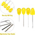 Fishing Carp Hair Boilie Rigs Kit, 45pcs with Curved Barbed Carp Hook, Braided Line, Bait Stopper Tool