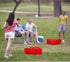 Set Giant Yard Pong - Durable Buckets and Balls with Carrying Case