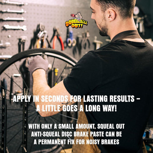 PV BIKE WORKS 3 oz Squeal Out Anti-Squeal Disc Brake Paste Brake Lubricant & Rotors Lube, Stops Squeal for Brakes, Jar