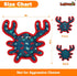 Squeaky Dog Toys, Sturdy Interactive Toys for Indoor Play, Cute Crab for Small and Medium Dogs