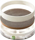 Qualunicc 3-in-1 2 Cat Scratcher Toy with Track Ball, Round Cardboard Cat Scratcher Lounge & Bed, Interactive Cat Toy