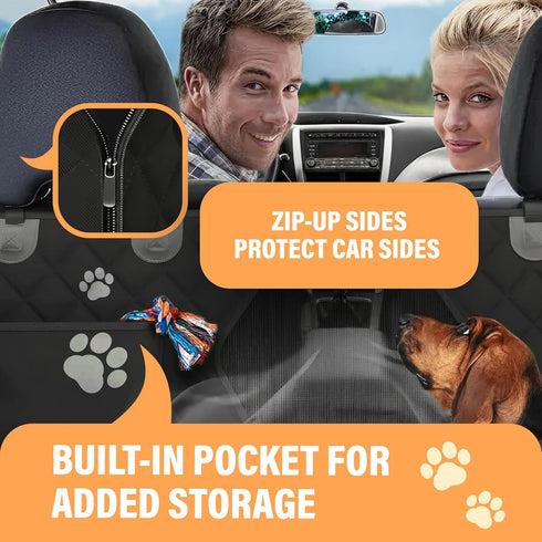 Hammock, Active Pets Dog Car Seat Cover for Back Seat, Waterproof Pet Protection SUV Truck Car Backseat Protector