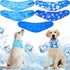 5 Pieces Dog Cooling Bandanas, Ice Scarf Neck Wraps for Hunting Training Hiking Camping Accessories for Summer (S)