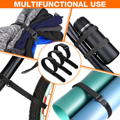 HESTYA 12 Pieces Adjustable Bike Rack Straps, 26 Inches Cinch Straps for Transporting Bicycles