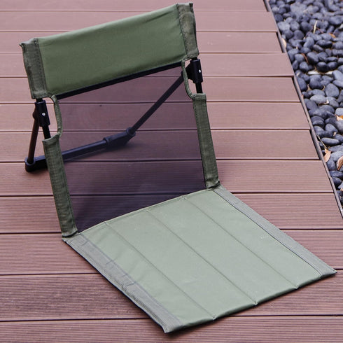 Breathable Mesh Back Folding backrest,Ultralight Aluminum Alloy Camp Seat with Ventilated Backrest, Portable Outdoor