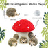 5 Pack Hide and Seek Dog Toys, Mushroom Crinkle Paper Hideaway with Squeaky Hedgehogs Interactive Plush Puzzle Puppy