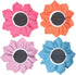 Dog Collar Flowers Attachment Set, Cat Bow Tie Flora Accessories for Grooming (OD 8cm, 4pcs)