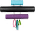 Wallniture Guru Wall Mount Yoga Mat Rack - Foam Roller and Towel Rack with 3 Hooks for Yoga Strap