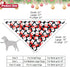 ADOGGYGO 4 Pack Dog Bandana Christmas Scarf Triangle Bibs Kerchief Set, Red Green Pet Christmas Costume Accessories