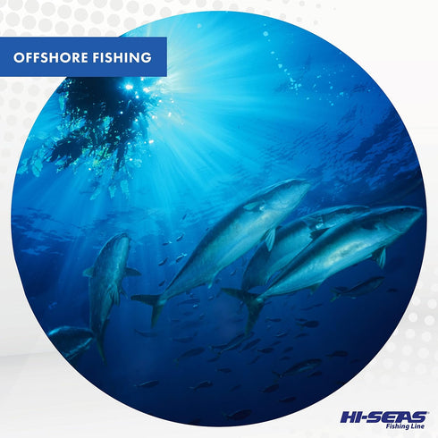 HI-SEAS Quattro Monofilament Fishing Line, Low-vis 4 Color Camo, Durable Performance