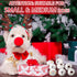 Syhood 60 Pcs Christmas Snowball Dog Toys - Plush Snowballs for Dogs - Indoor Outdoor Santa Elk Gifts for Small and