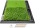Jaya Golf Hitting Practice Mat, Two Options (Heavy Rubber Base Dual-Turf Mat with Ball Tray, Tri-Turf Mat with Practice