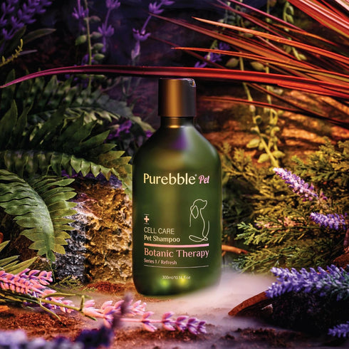 Pet Shampoo Refresh Purple Botanical Line, Cleanses & Conditions for Soft Coat, pH-Balancing Formula, 300ml / 10.14 fl