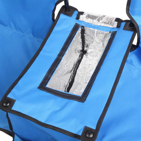 Rpuzonier Portable Folding Picnic Double Chair Beach Camping Chair w/Umbrella Mini Table Beverage Holder Carrying Bag