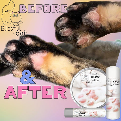 2 oz. The Blissful Cat Paw Butter, Moisturizer for Dry Paw Pads, Softens and Protects Rough Feet, Versatile, Lick-Safe
