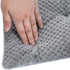 WONDER MIRACLE Fuzzy Deluxe Pet Beds, Super Plush Dog or Cat Beds, Machine Wash & Dryer Friendly (S-Grey, 15" x 23")