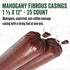 1 Inches 12 Inches, 1 Summer 25 Count Pack LEM Products Mahogany Fibrous Casings, x Non-Edible Sausage Casings, Stuffs