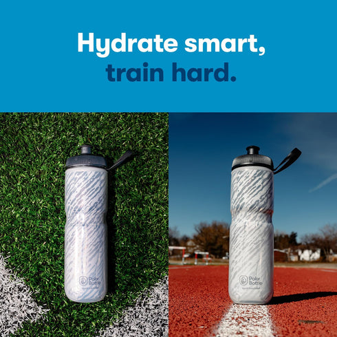 (20oz 24oz) 2x Polar Bottle Sport Insulated by HydraPak & Leak Proof Water Bottles Keep Water Cooler Longer than a
