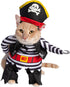 Pet Krewe Dog Pirate Costume & Cat Costume, Medium, with Arms, Pirate Hat, Tunic, Cape