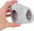 ARTIBETTER Aquarium Ceramic Shelter Cave for Fish and Shrimp Breeding, Small Underwater Hideaway Ornament, Grey Ceramic