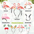 8 Pcs Hawaiian Dog Bandana Party Headbands Set Cute Puppy Bibs Flamingo Pineapple Palm Tree Luau Party Head Boppers for Small Large Dogs Tropical Party Accessories Summer Beach Party Supplies