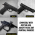 Guard Dog Security 12 Gram CO2 Cartridges - Non-Threaded for BB Gun, Airsoft Pistol, and Paintball Markers