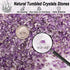 EZEELAI 0.5 Lb/230g 3-5mm, Amethyst Crystal Chips Bulk Tumbled Crushed Stones Natural Crushed Crystal Quartz Healing