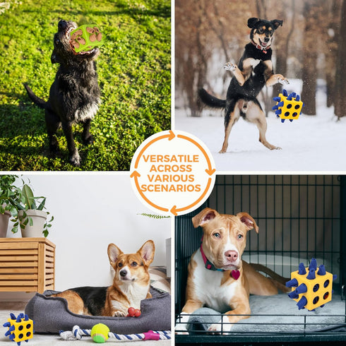 Fossa Dog Enrichment Puzzle Toy - Interactive Snuffle Ball for Dogs - Encourages Stimulation and Food Foraging Skills