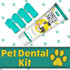 H&H Pets Dog Toothbrushes and Toothpaste Set, Professional Finger Dental Brush for Cats & Dogs, Small Size, 4 Count,