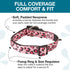Max & Molly Leopard Pink Dog Collar with Safety QR Code Dog Tag - Soft, Adjustable, & Waterproof Collar, Cute Animal Print Designs for both Girl and Boy Dogs & Puppies, Medium