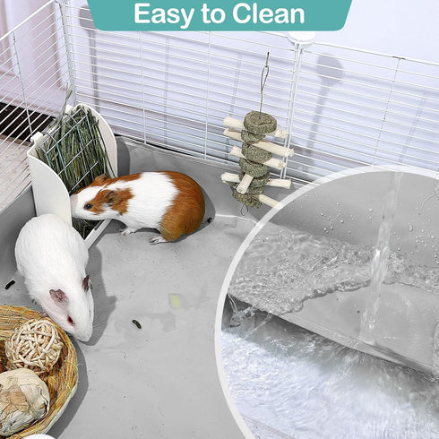 Guinea Pig Cage Liner, Waterproof Bedding with Tarp Bottom for C&C Grids, 47 * 24 inches for Guinea Pig and Bunny