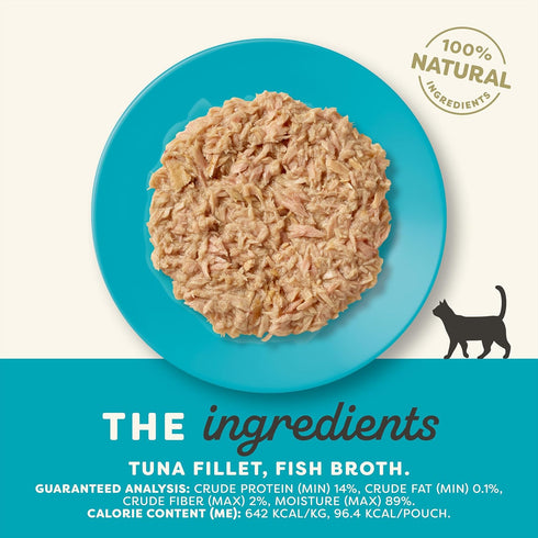 (12 5.3oz Applaws Natural Wet Cat Food in Broth, Limited and Natural Ingredients, High Protein with No Artificial