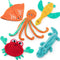 AWOOF Dog Toys No Stuffing, 5 Pack Durable Squeaky Chew Toys for Small, Medium, and Large Dogs
