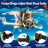 UPhitnis Set 4-14 Set U PHITNIS Kids Snorkel for Age - Dry Top Snorkeling Gear for Kids Junior & Youth - Childs Diving