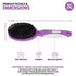 Soft Bristle Dog Brush for Short Haired Cats or Dogs - Firm Bristles for Dust, Dirt, and Loose Fur