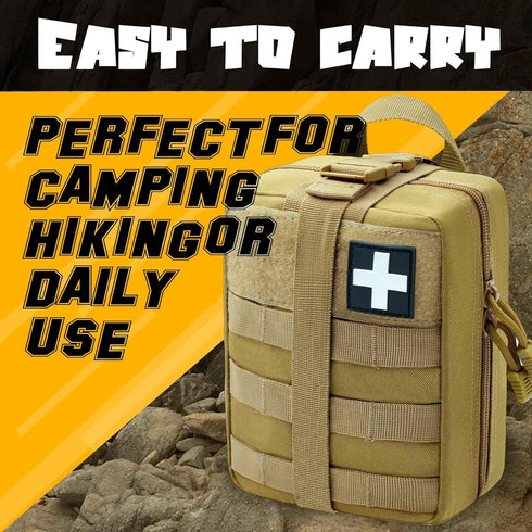 1000D Molle Ifak Pouch Rip Away, Tactical Tear Away Medical Pouch Empty, Military First Aid Pouch Bag Only for Camping