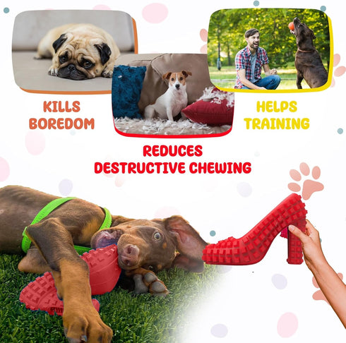 Super Gift 3 Pack Dog Toys for Aggressive Chewers, Teething Toys, Dog Treats Dispenser for Small and Medium Dogs
