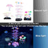 Lpraer 4 Pack Glow Aquarium Decorations, Coral Reef Glowing Mushroom Anemone Simulation Glow Plant for Fish Tank