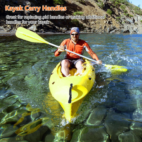 ORLANG Kayak Carry Handles, 2-Hole Replacement Handles with Screws for Canoe Boat Side Mount Carry Handles
