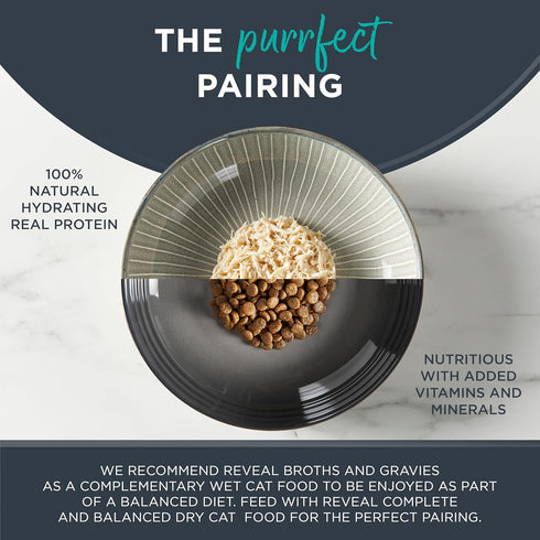 (12 2.47 oz Reveal Natural Wet Cat Food, Limited and Natural Ingredients, Grain Free, High Protein with No Artificial
