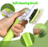 Versatile Pet Grooming Brush and Deshedding Tool, Gently Removes Loose Undercoat for Cats and Dogs, Suitable for Pet