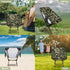 Backpacking Portable Camping Chair, Folding Chairs for Outside, Green Camouflage Lightweight Chair, Outdoor Collapsible