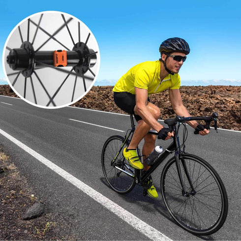 moofit Cadence Speed Sensor - Bluetooth & ANT+ Wireless RPM Cycling Spin Bike Sensor - IP67 Waterproof