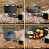 Odoland Portable Camping Stove, 1400W Gas Stove for Indoor Outdoor Cooking, Collapsible Backpacking Stove