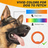 Dog Ring Toy - Tough Chew Toy for Aggressive Chewers, Indestructible Flying Discs for Medium Large Breeds, Orange