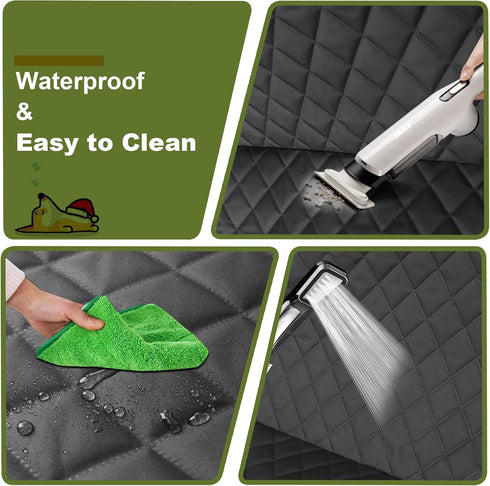 2 Packs Femuar Car Front Seat Cover for Dogs, Waterproof Pet Car Seat Protector, Nonslip Scratch-Proof Dog Seat Cover