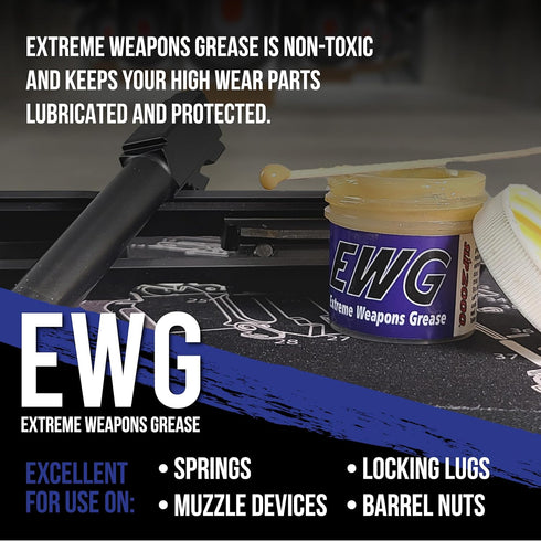 SLIP 2000 Extreme Weapons Grease (EWG), 4 oz, Reduces Friction and Wear, No PTFE