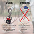 Kruz Double Dog Leash for Two Dogs, ¾” Width, 17”-34” Length, Tangle-Free Swivel with Reflective Bungee (Blue)