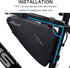 NDakter 2L Waterproof Bicycle Frame Storage Bag, Triangle Pouch for Phone, Wallet, Keys, Tools, Accessories, MTB